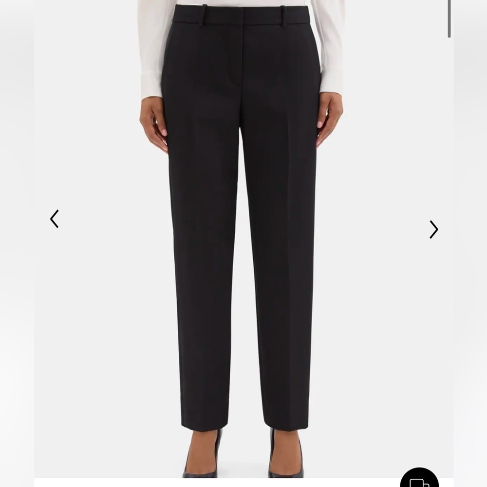 Classic Crop Pant in Wool-Blend Twill